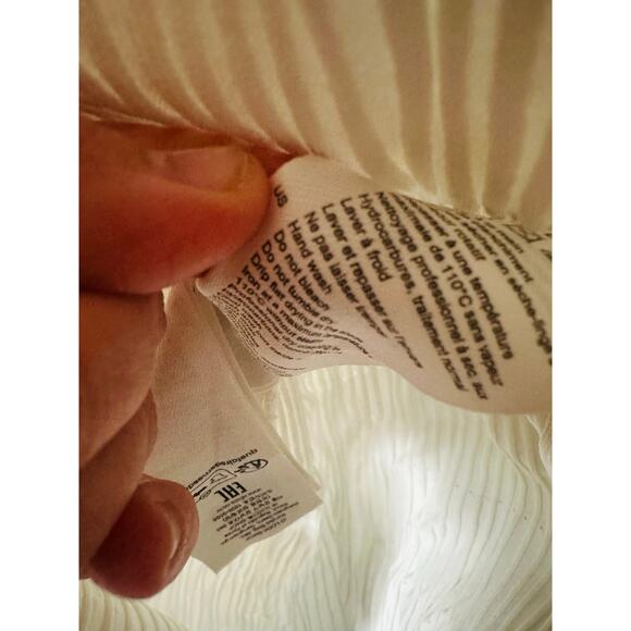 SANDRO Alecia White Blue Ribbed Raw Denim Hem Gold Buttons Dress Size Small - Picture 10 of 11